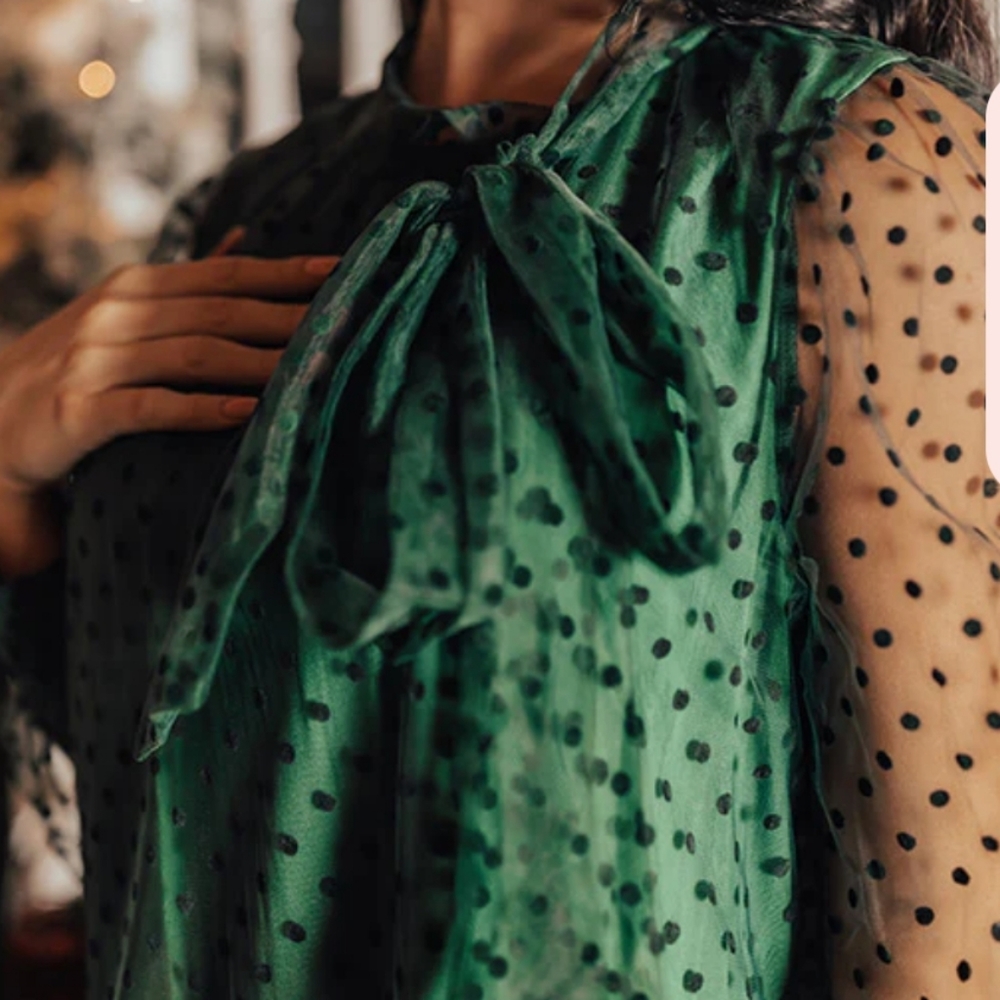 First Kiss Dreaming Dress In Hunter Green - Picture 2 of 7